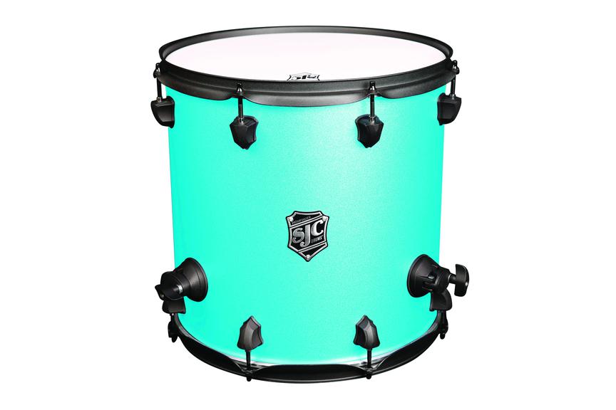 SJC Pathfinder Floor Tom 14x14 Caribbean Blue - Black Hardware