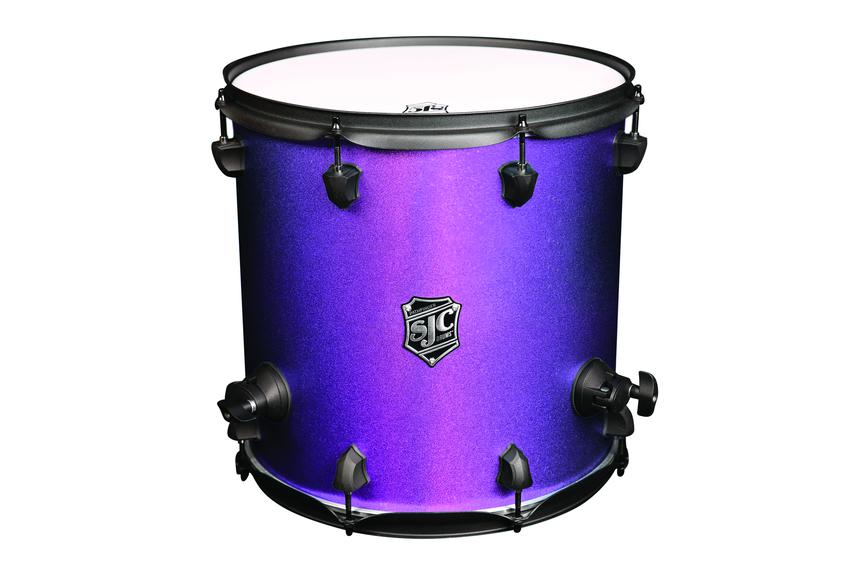 SJC Pathfinder Floor Tom 14x14 Purple Glimmer - Black Hardware