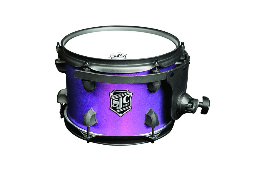 SJC Pathfinder Rack Tom 7x10 Purple Glimmer - Black Hardware