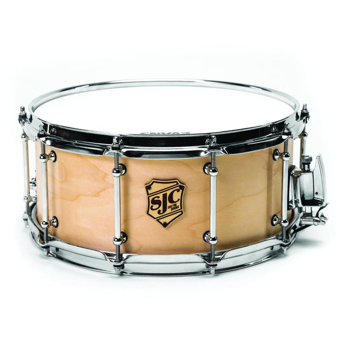 SJC Tour Series 6.5x14 Snare - Natural - Chrome Hardware