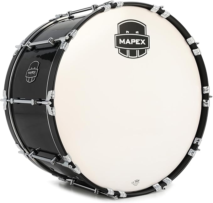 Mapex Quantum Mark II Marching Bass Drum - 14-inch x 26-inch Gloss Black USED