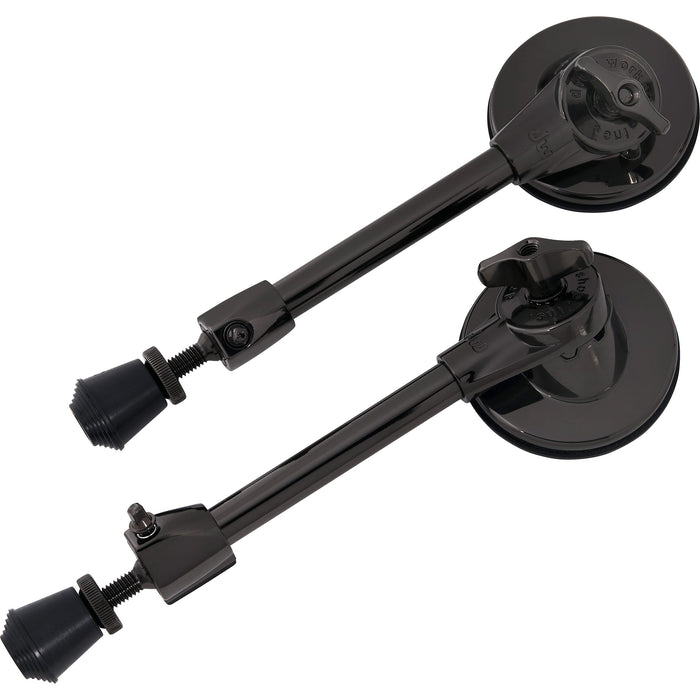 DW Bass Drum Spur Set (Pair)- Black Nickel