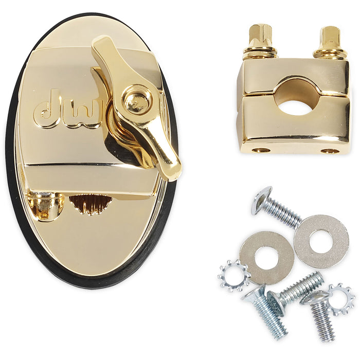 DW Hinged Tom & Floor Tom Bracket - Gold