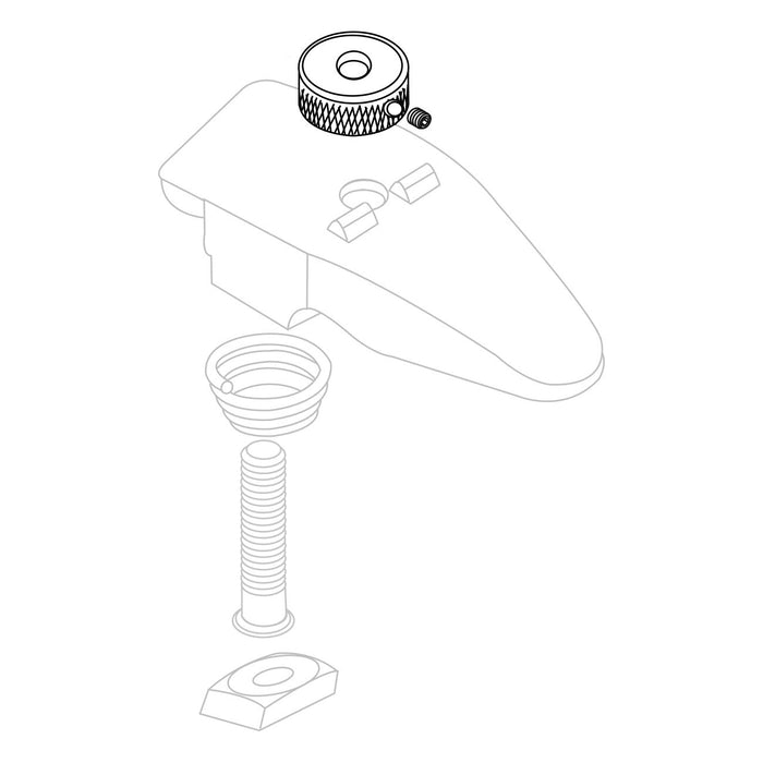 DW 1/4-20 Knurled Nut for Toe Clamp