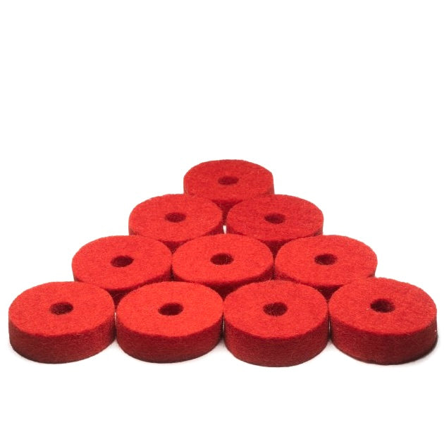 Cymbal Color Felt 10 Pack Red