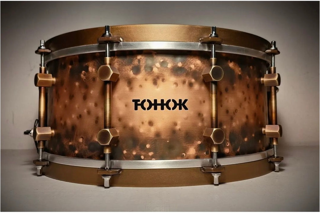 TOHOK Snare Drum 6.5 x 14 copper - 3mm thick - hammered