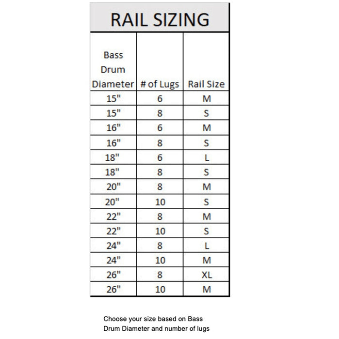 INDe TMRAIL Ultralight Tom Holder Drill-Free Rail with Lugs