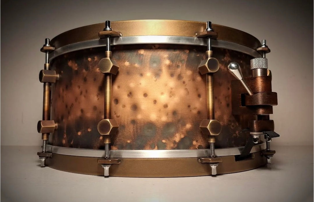 TOHOK Snare Drum 6.5 x 14 copper - 3mm thick - hammered