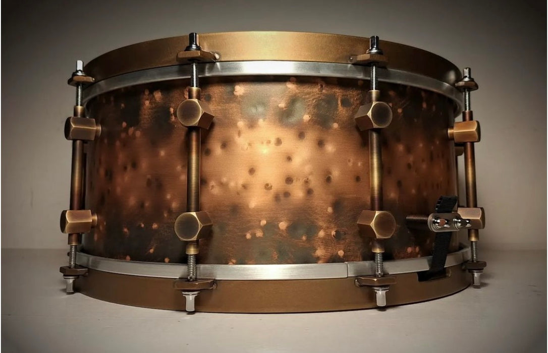 TOHOK Snare Drum 6.5 x 14 copper - 3mm thick - hammered