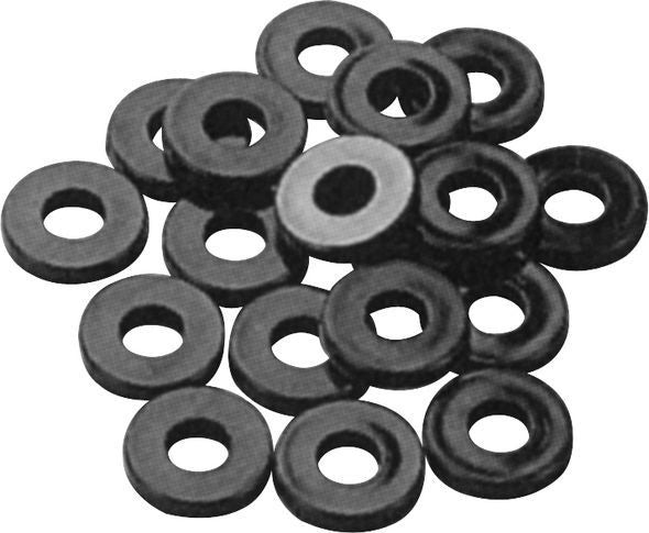 Pearl Nylon Washers - 12 Black