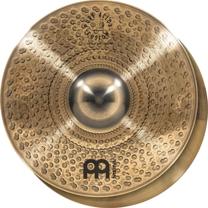 Meinl 14" Pure Alloy Custom Medium Thin Hihat pair