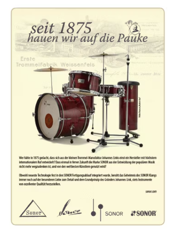 SONOR IN WEISSENFELS : THE BOOK - LIMITED STOCK