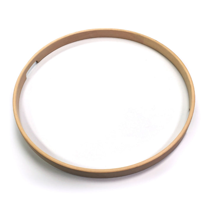 14" Raw Maple Hoop 1 inch tall - Bottom Snare Side - MH-2514S