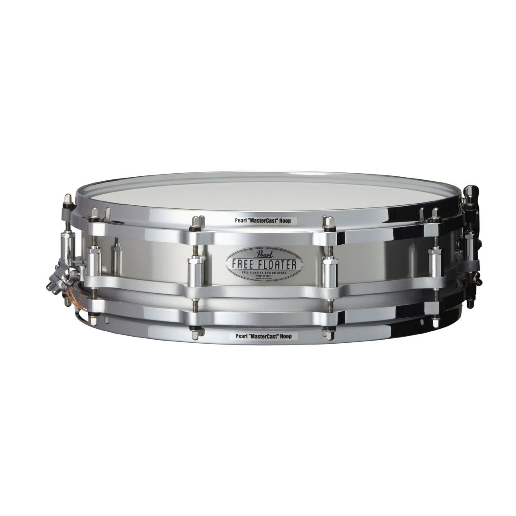 Pearl 3.5x14 Free-Floating Piccolo Snare Drum Brass Used